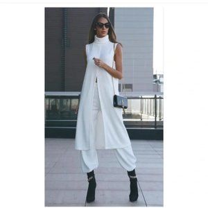 ZARA Knit Pants White